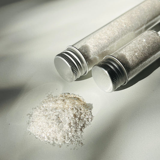 White Silver Edible Glitter Powder