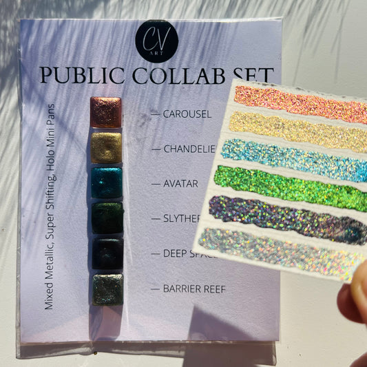 Public Collaboration Watercolour Mini Pan Set