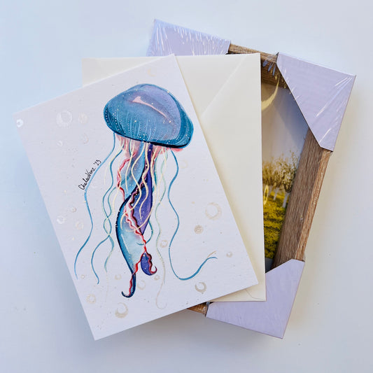 ‘Elegant Jellyfish’ Card + Frame