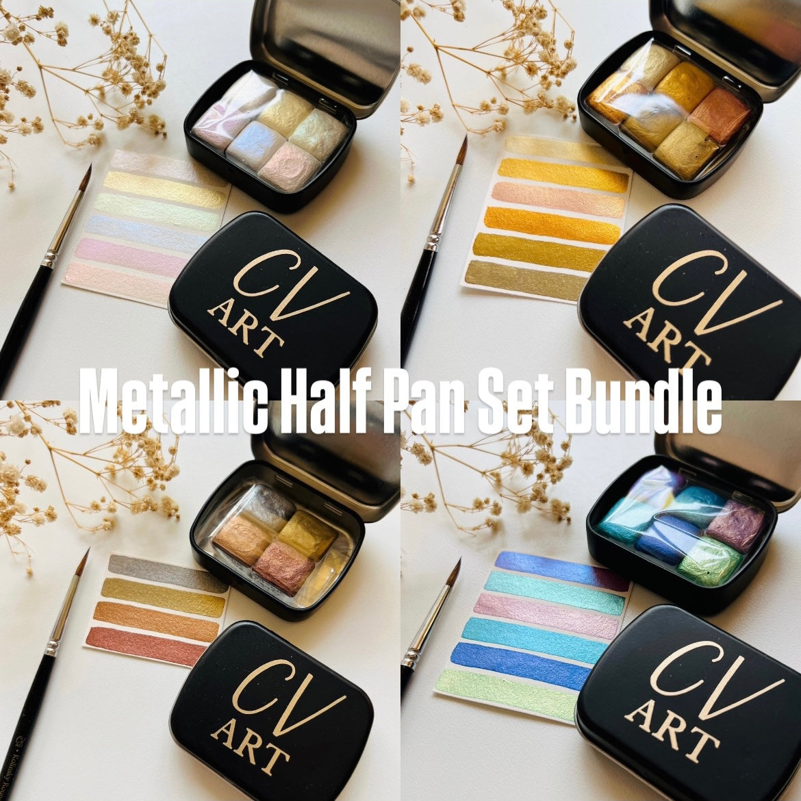 Metallic Half Pan Set Bundle