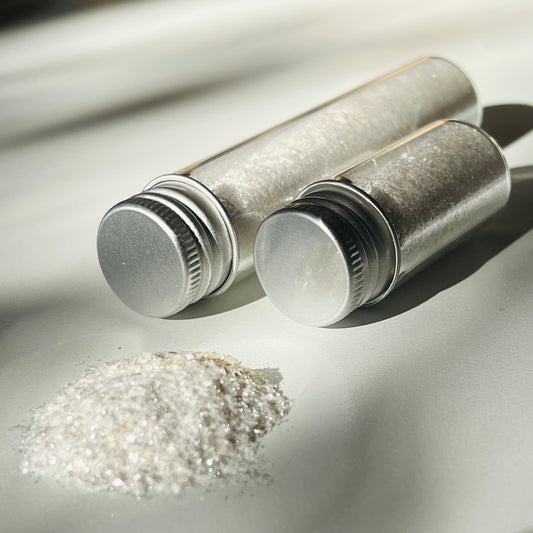 White Silver Edible Glitter Powder