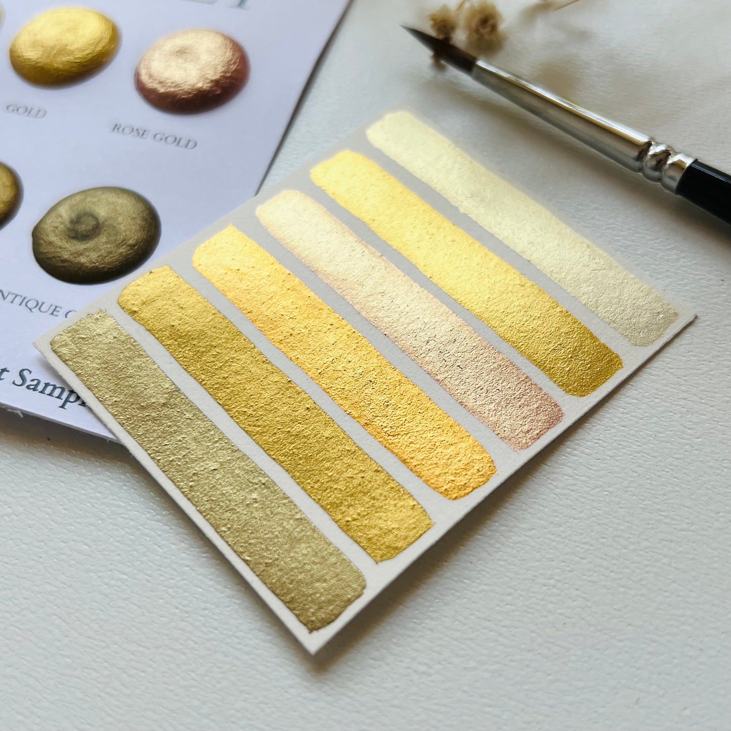 Metallic Gold Watercolour Set
