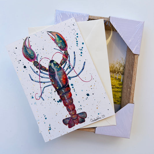 ‘Pasta & Lobster’ Card + Frame