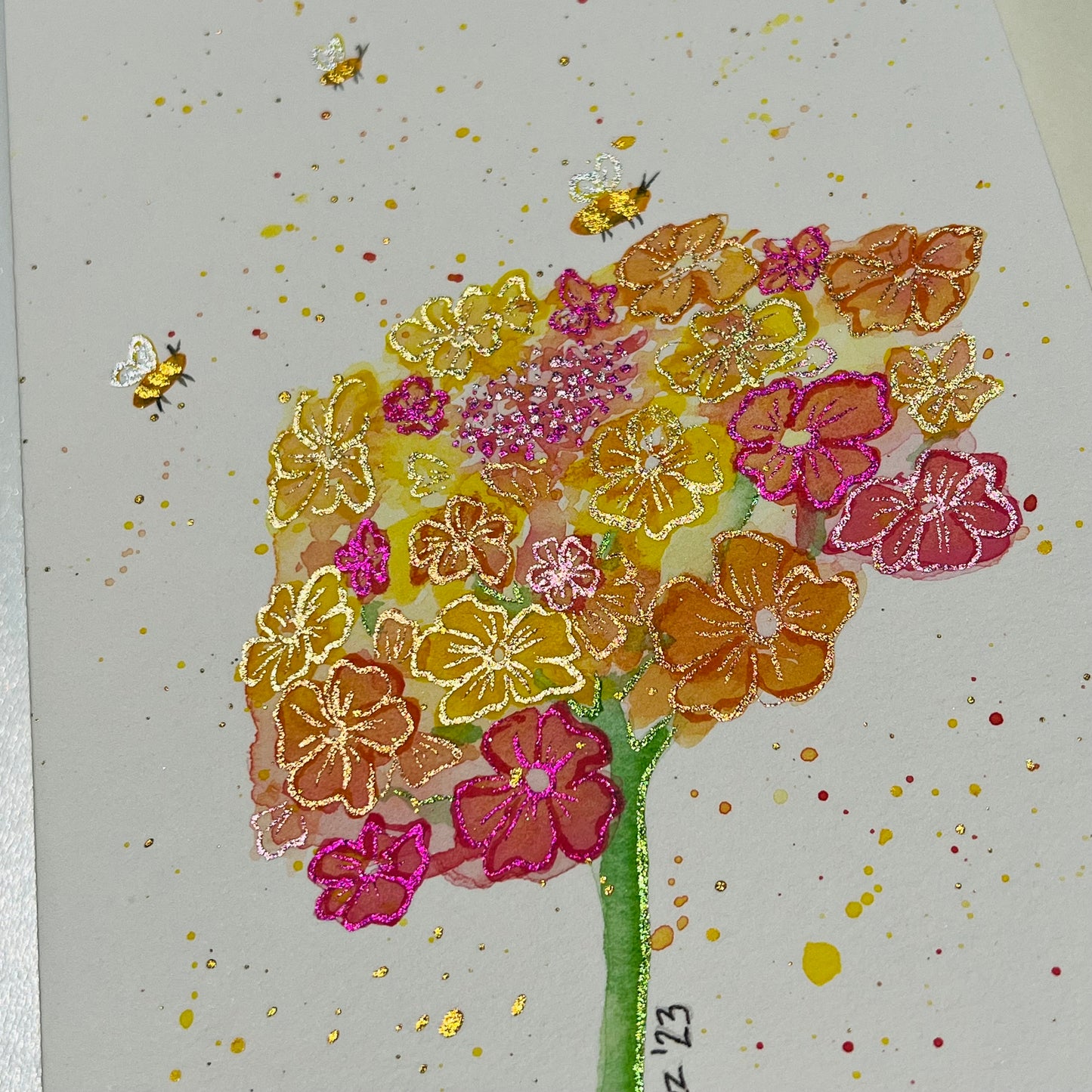 ‘Road Trip Flower’ Card + Frame