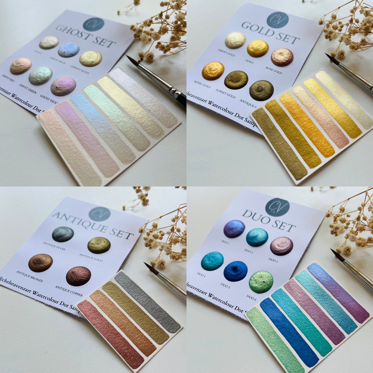 Metallic Dot Card Set Bundle