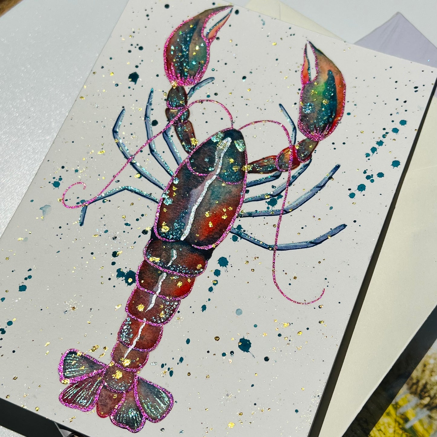 ‘Pasta & Lobster’ Card + Frame