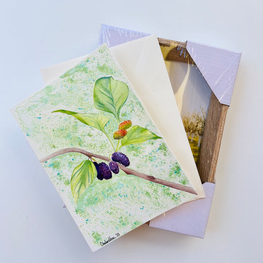 ‘Mulberry Season’ Card + Frame